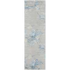 Calvin Klein CK005 Enchanting ECH01 Runner Rug - Grey & Sky