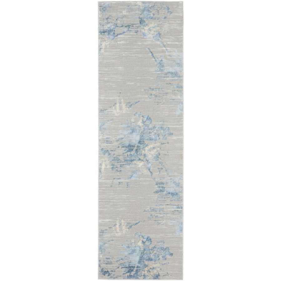 Calvin Klein CK005 Enchanting ECH01 Runner Rug - Grey & Sky