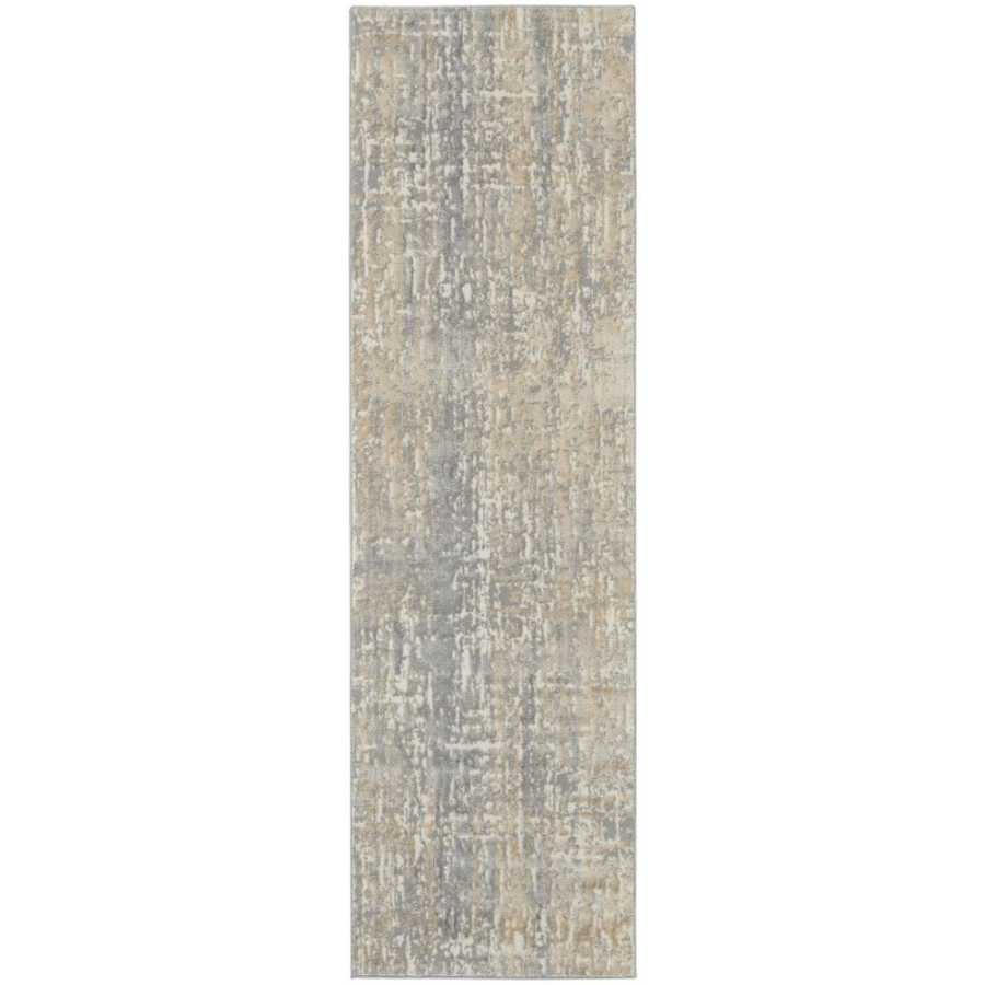 Calvin Klein CK005 Enchanting ECH04 Runner Rug - Grey & Beige