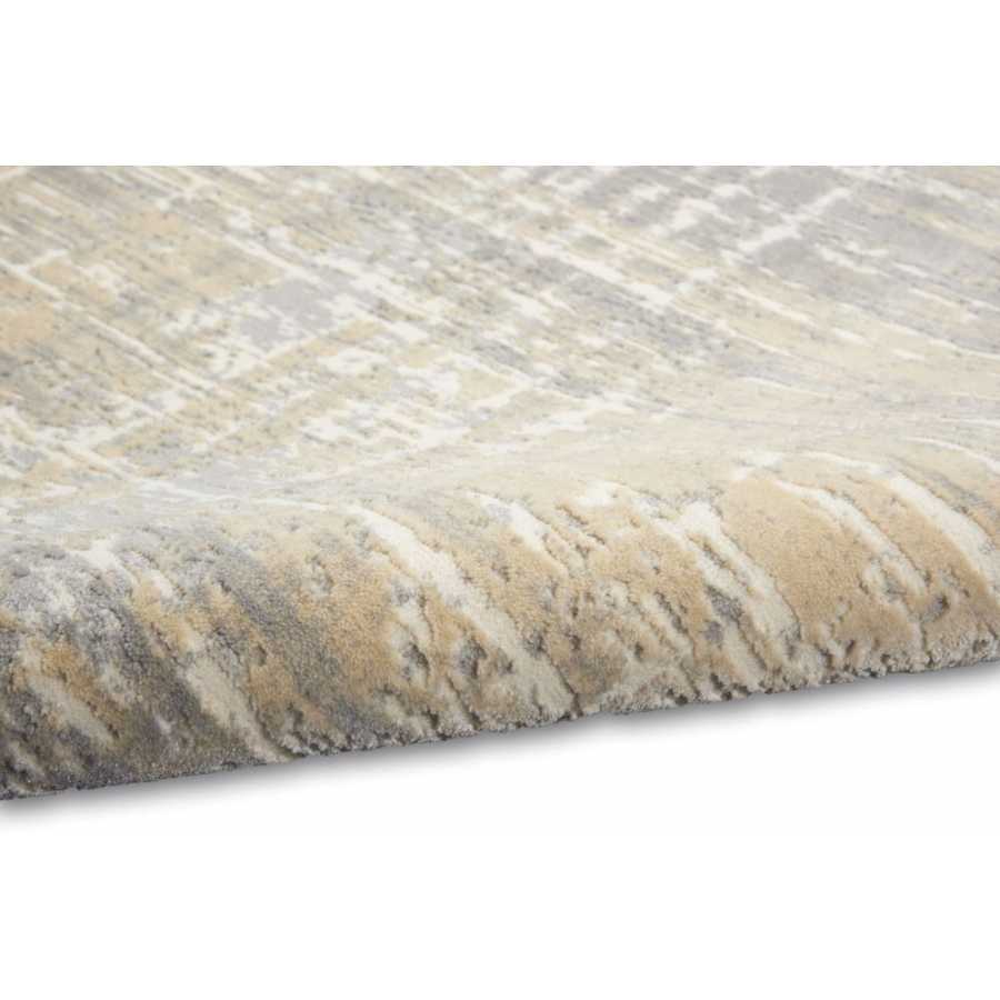 Calvin Klein CK005 Enchanting ECH04 Runner Rug - Grey & Beige