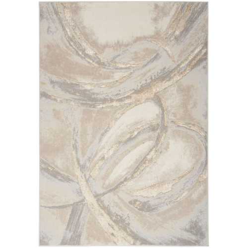 Nourison Brushstrokes BSK01 Rug - Beige & Grey