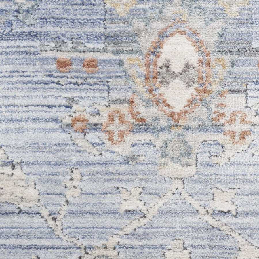 Nourison Elegant Heirlooms ELH02 Runner Rug - Blue & Ivory