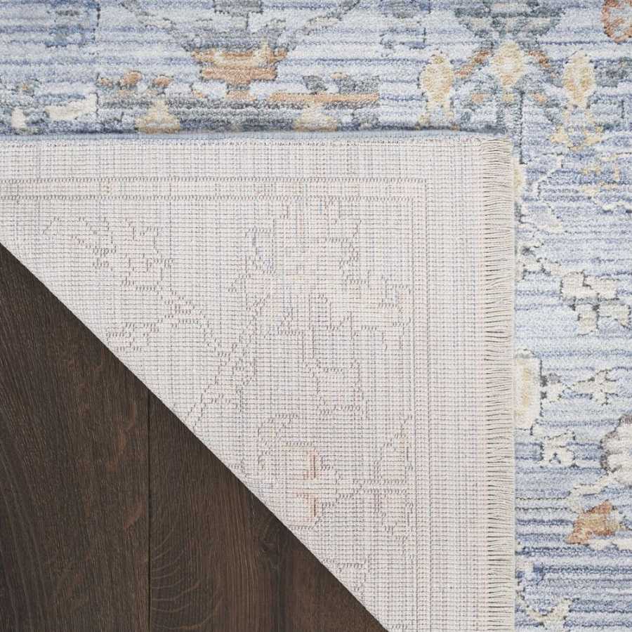 Nourison Elegant Heirlooms ELH02 Runner Rug - Blue & Ivory