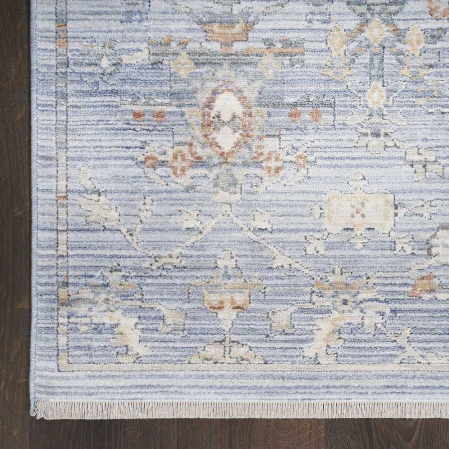 Nourison Elegant Heirlooms ELH02 Runner Rug - Blue & Ivory