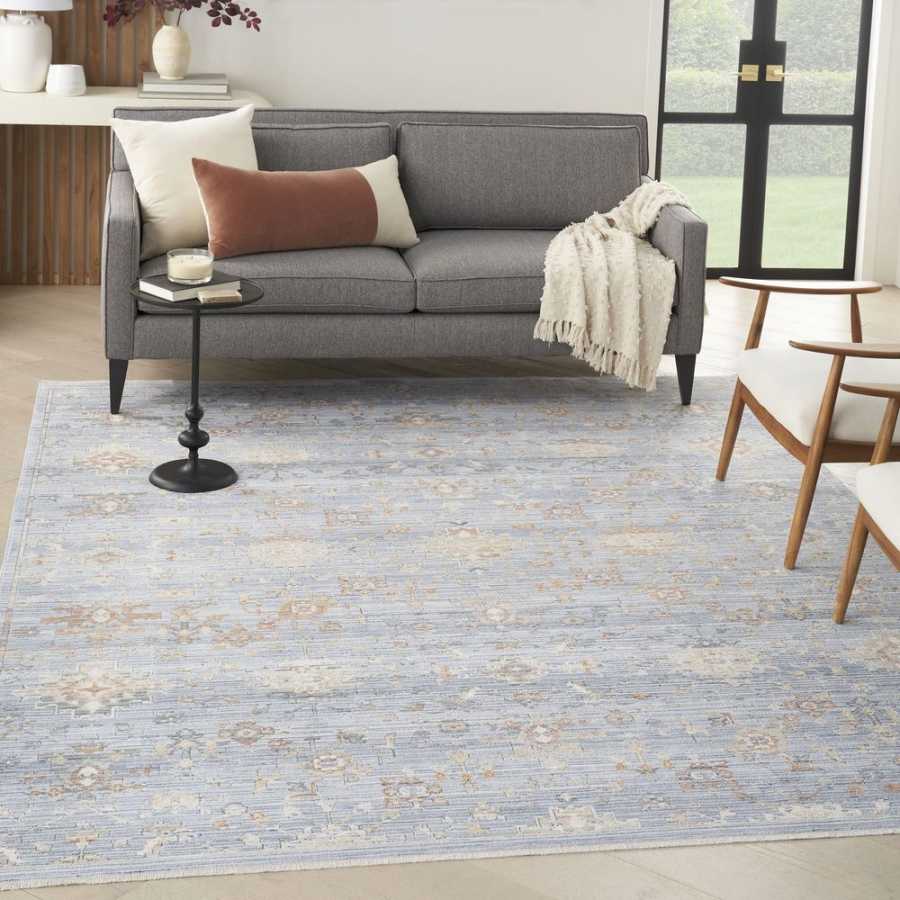 Nourison Elegant Heirlooms ELH02 Rug - Blue & Ivory