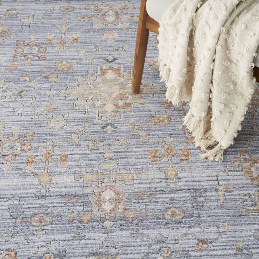 Nourison Elegant Heirlooms ELH02 Rug - Blue & Ivory