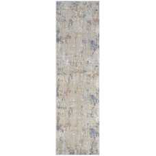 Nourison Abstract Hues ABH01 Runner Rug - Beige & Grey