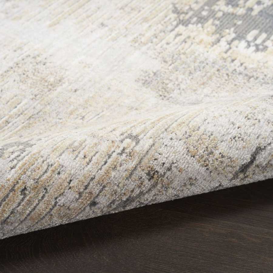 Nourison Abstract Hues ABH01 Runner Rug - Beige & Grey