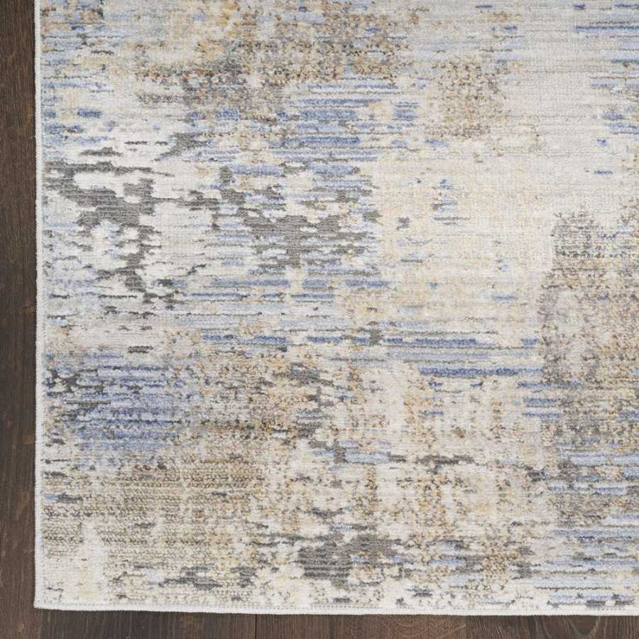Nourison Abstract Hues ABH01 Runner Rug - Grey & Blue
