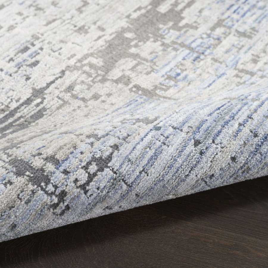 Nourison Abstract Hues ABH02 Runner Rug - Blue & Grey