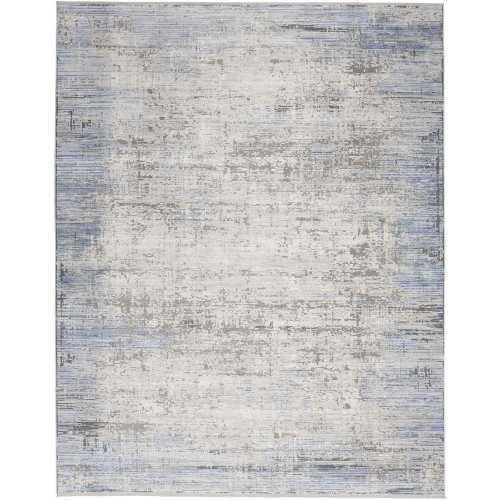 Nourison Abstract Hues ABH02 Rug - Blue & Grey