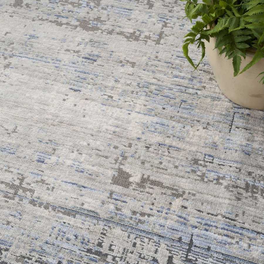 Nourison Abstract Hues ABH02 Rug - Blue & Grey