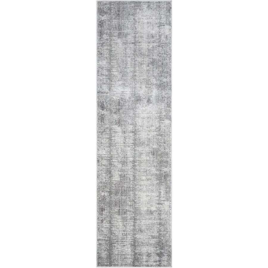 Nourison Abstract Hues ABH03 Runner Rug - Grey & White