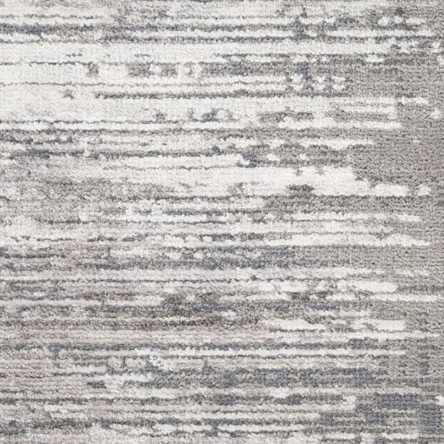 Nourison Abstract Hues ABH03 Runner Rug - Grey & White