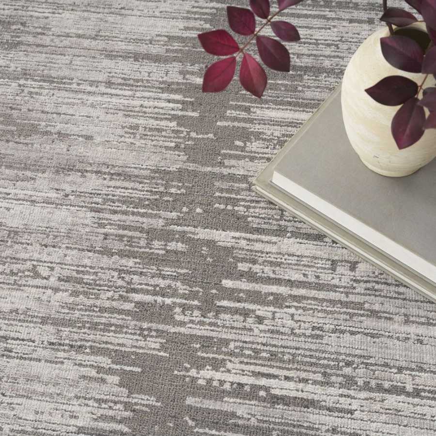 Nourison Abstract Hues ABH03 Rug - Grey & White