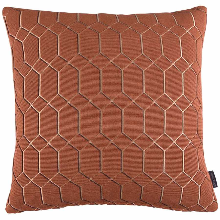 Kirkby Design Pendant Cushion - Burnt Orange