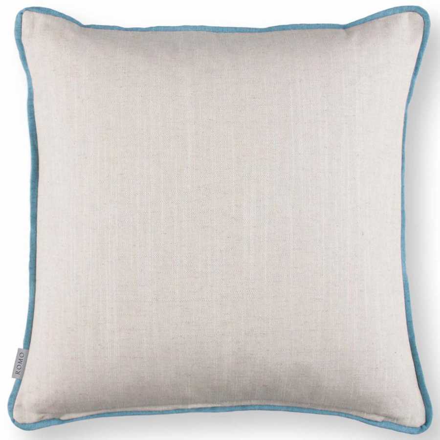 Romo Wisteria Print Cushion - Cobalt