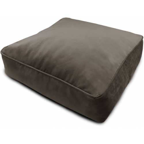 rucomfy Velvet Square Floor Cushion - Mole
