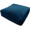 rucomfy Velvet Square Floor Cushion - Peacock Blue