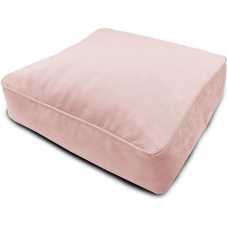 rucomfy Velvet Square Floor Cushion - Pink