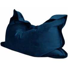 rucomfy Velvet Squarbie Bean Bag - Peacock Blue