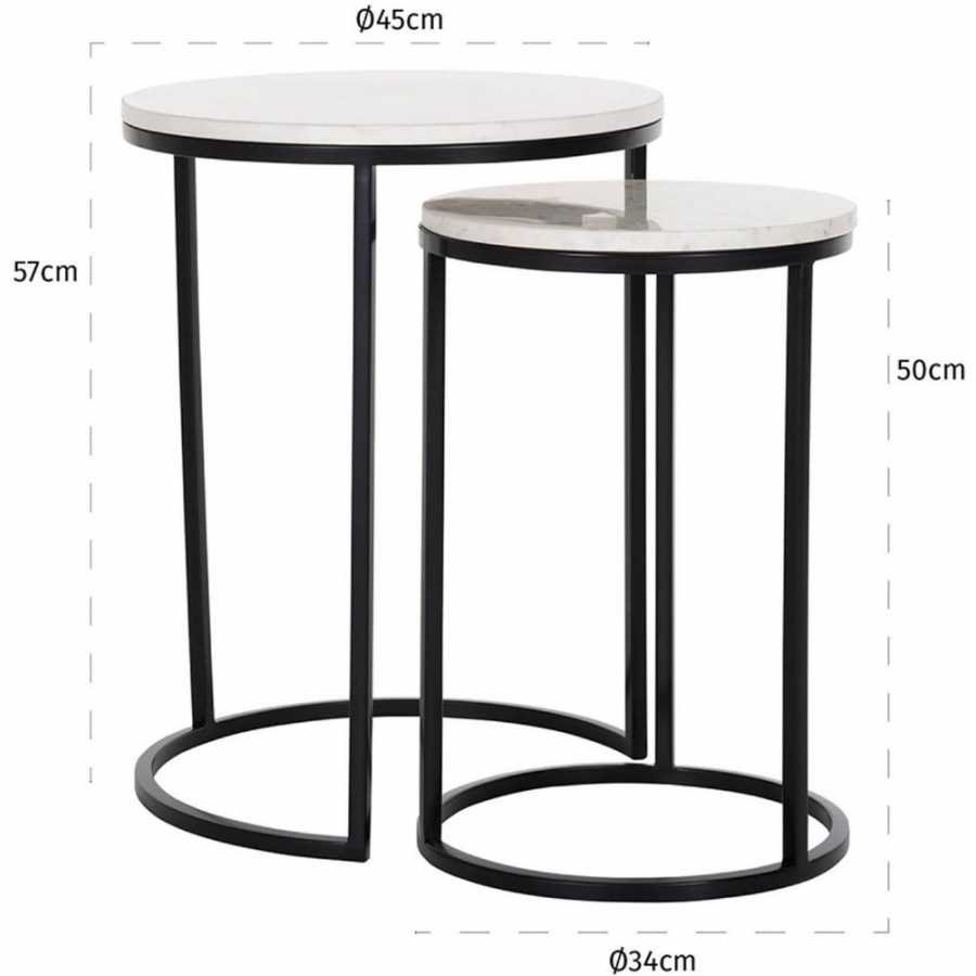 Richmond Interiors Lexington Side Tables - Set of 2
