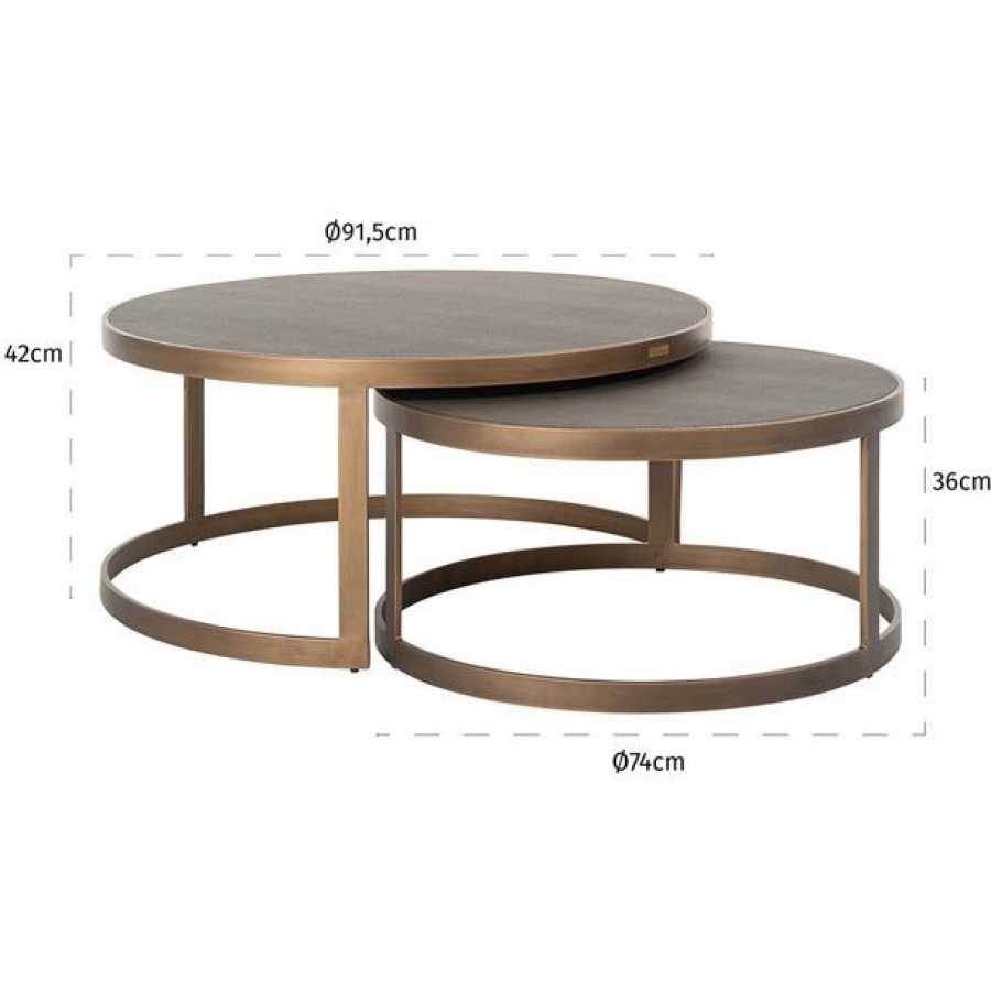Richmond Interiors Bloomingville Coffee Tables - Set of 2