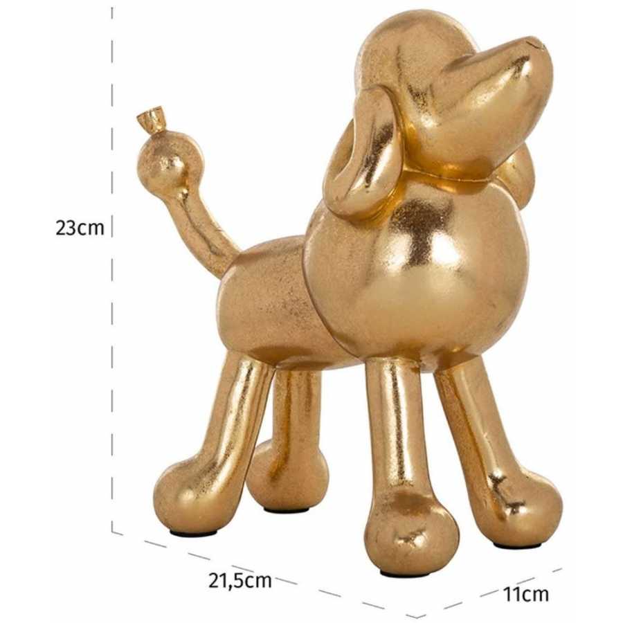 Richmond Interiors Miro Dog Ornament - Gold