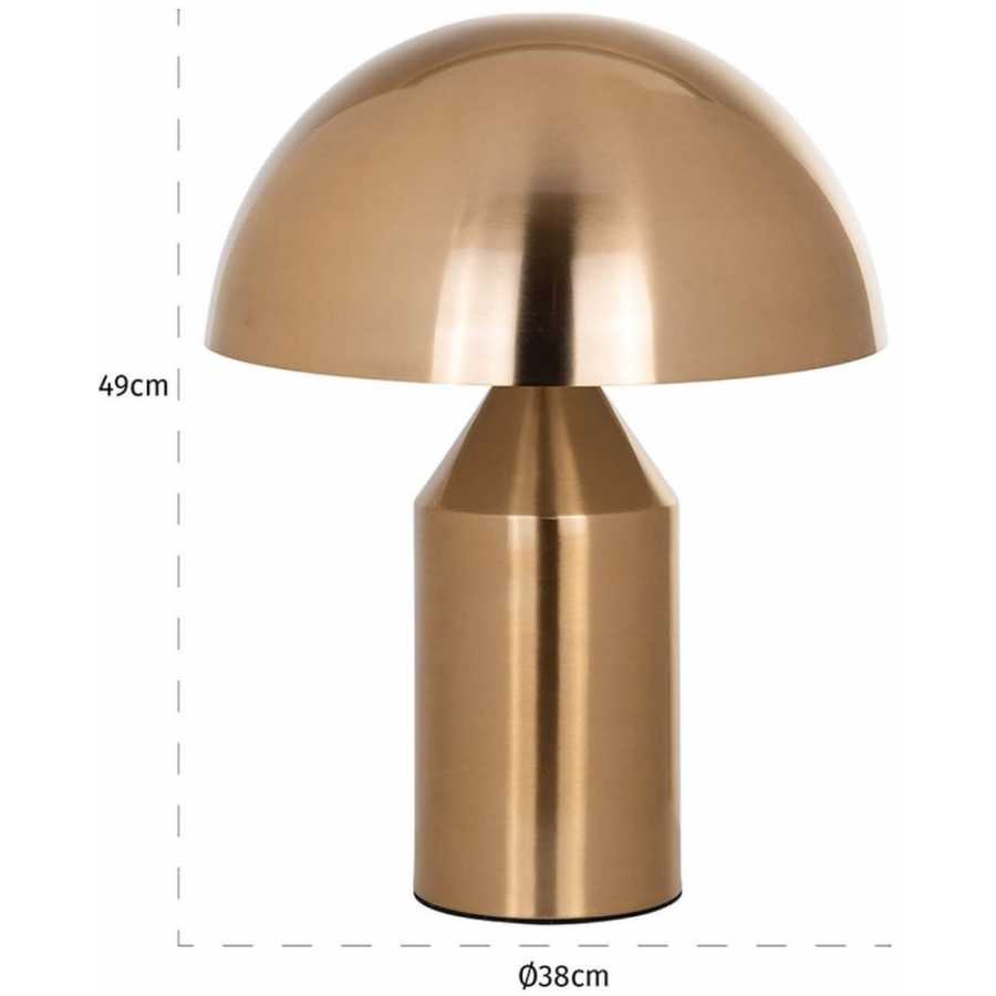 Richmond Interiors Alicia Table Lamp - Brushed Gold