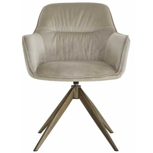 Richmond Interiors Aline Swivel Armchair - Khaki