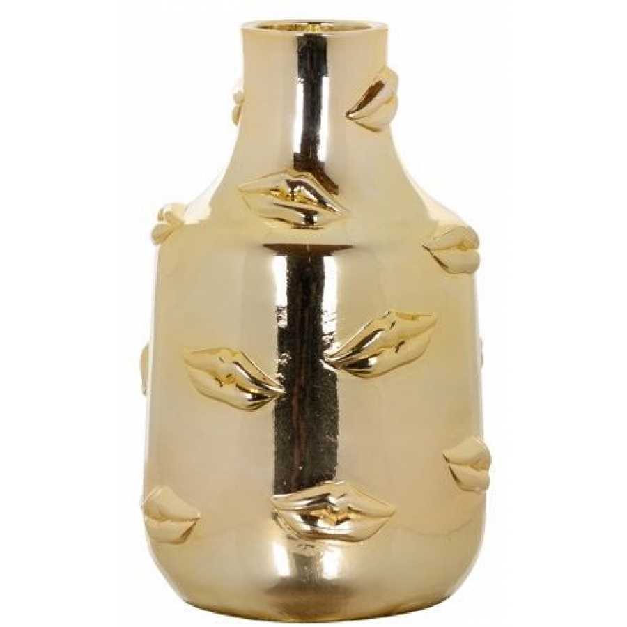 Richmond Interiors Kisses Vase - Gold - Small