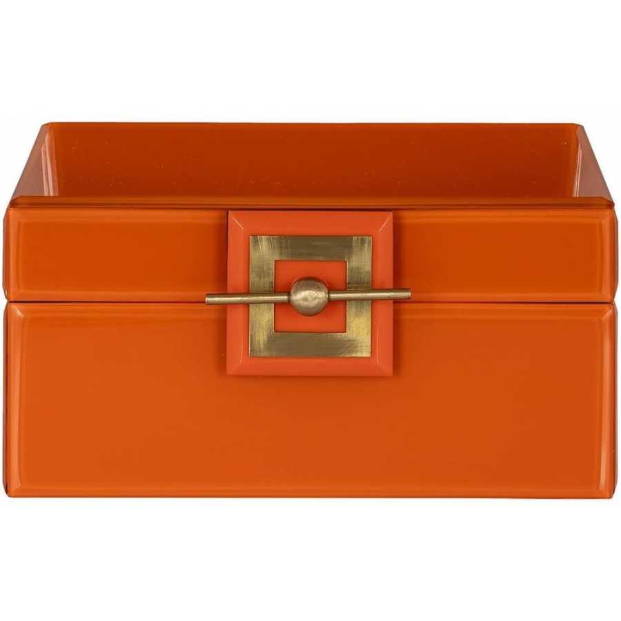 Richmond Interiors Bodine Jewellery Box - Orange - Large