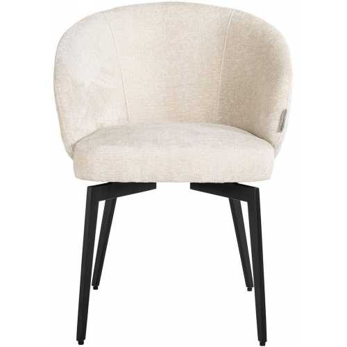 Richmond Interiors Amphara Dining Armchair - White Chenille