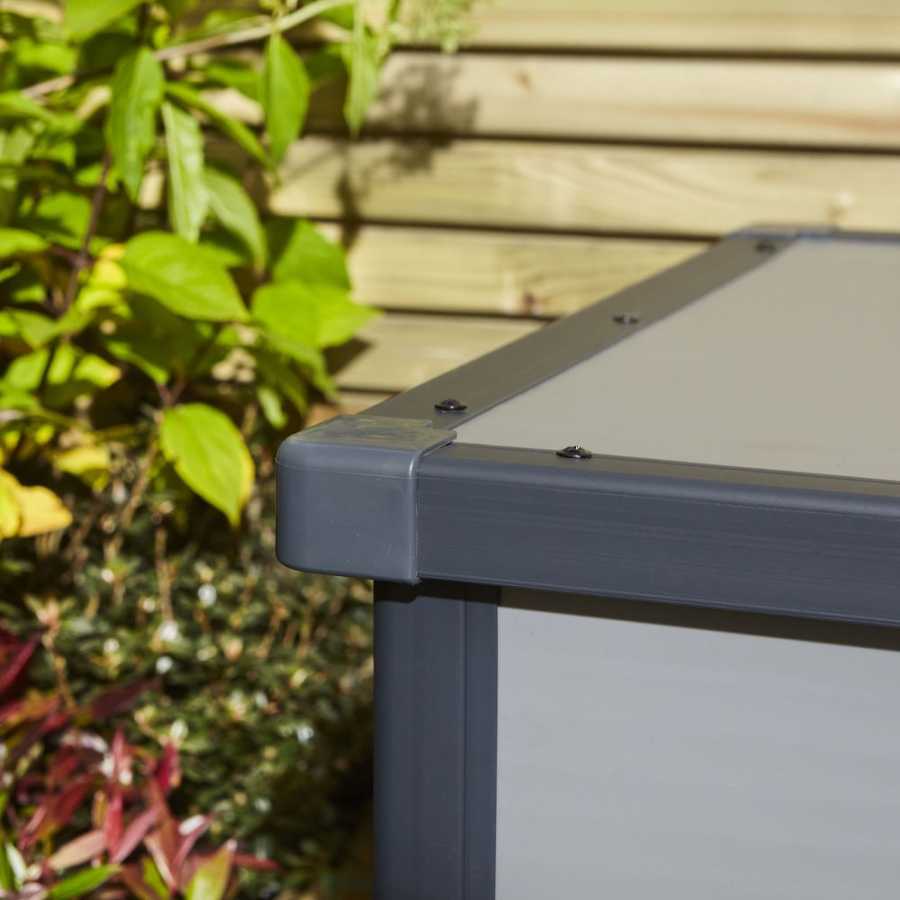 Rowlinson Airevale Outdoor Storage Box - 4ft x 2ft - Light Grey