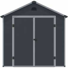 Rowlinson Airevale Outdoor Shed - 8ft x 6ft Dark Grey