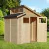Rowlinson Skylight Outdoor Shed - 7ft x 7ft - Natural