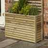 Rowlinson Slatted Outdoor Planter With Trellis