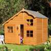 Rowlinson Playaway Outdoor Swiss Cottage Kids Playhouse
