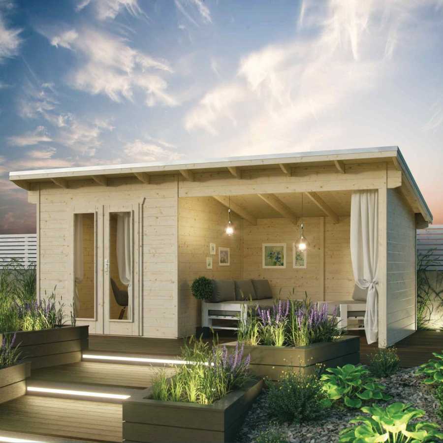 Rowlinson Oasis Outdoor Summer House - 10ft x 19ft
