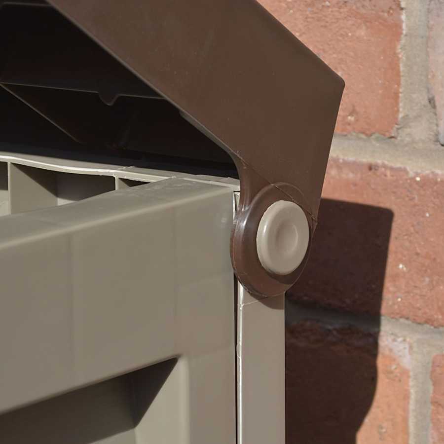 Rowlinson Plastic Outdoor Storage Box - Mocha
