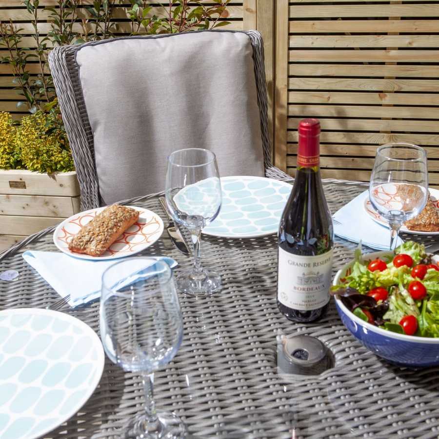 Rowlinson Prestbury Outdoor Dining Set - Stone - Small