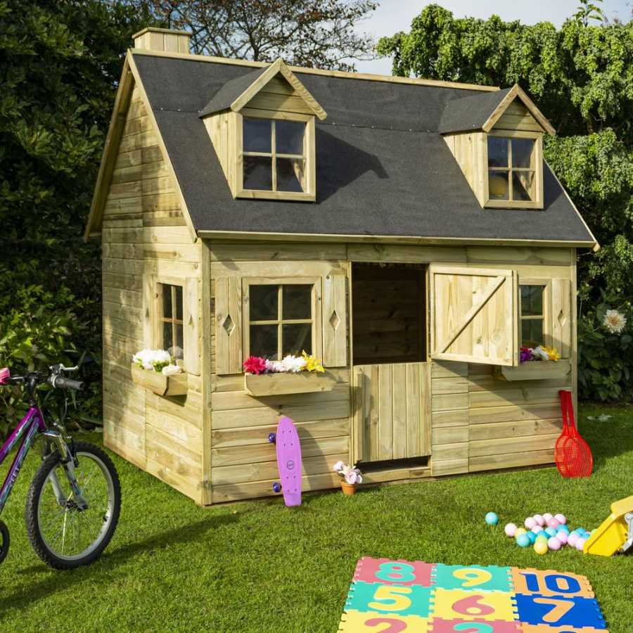 Rowlinson Country Cottage Outdoor Kids Playhouse