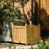 Rowlinson Slatted Outdoor Square Planter