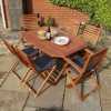 Rowlinson Plumley Outdoor Dining Set - Grey