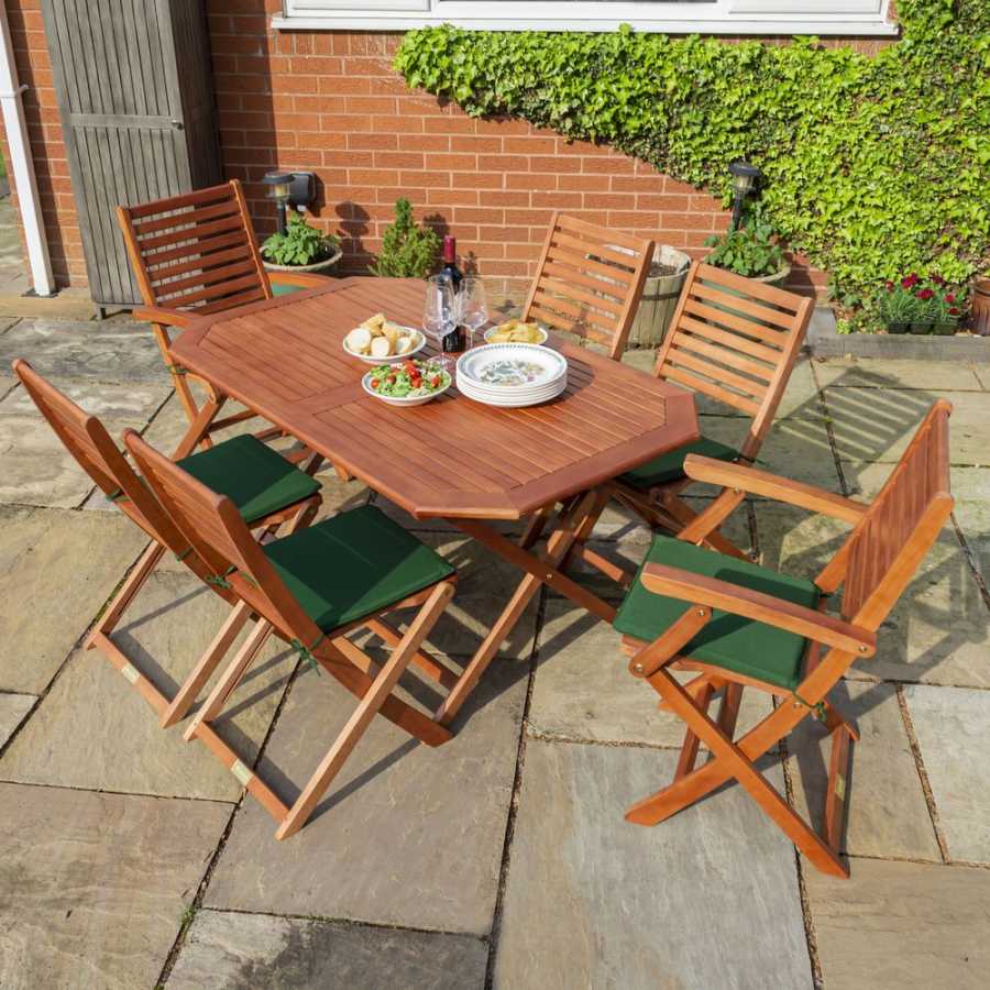 Rowlinson Plumley Outdoor Dining Set - Green