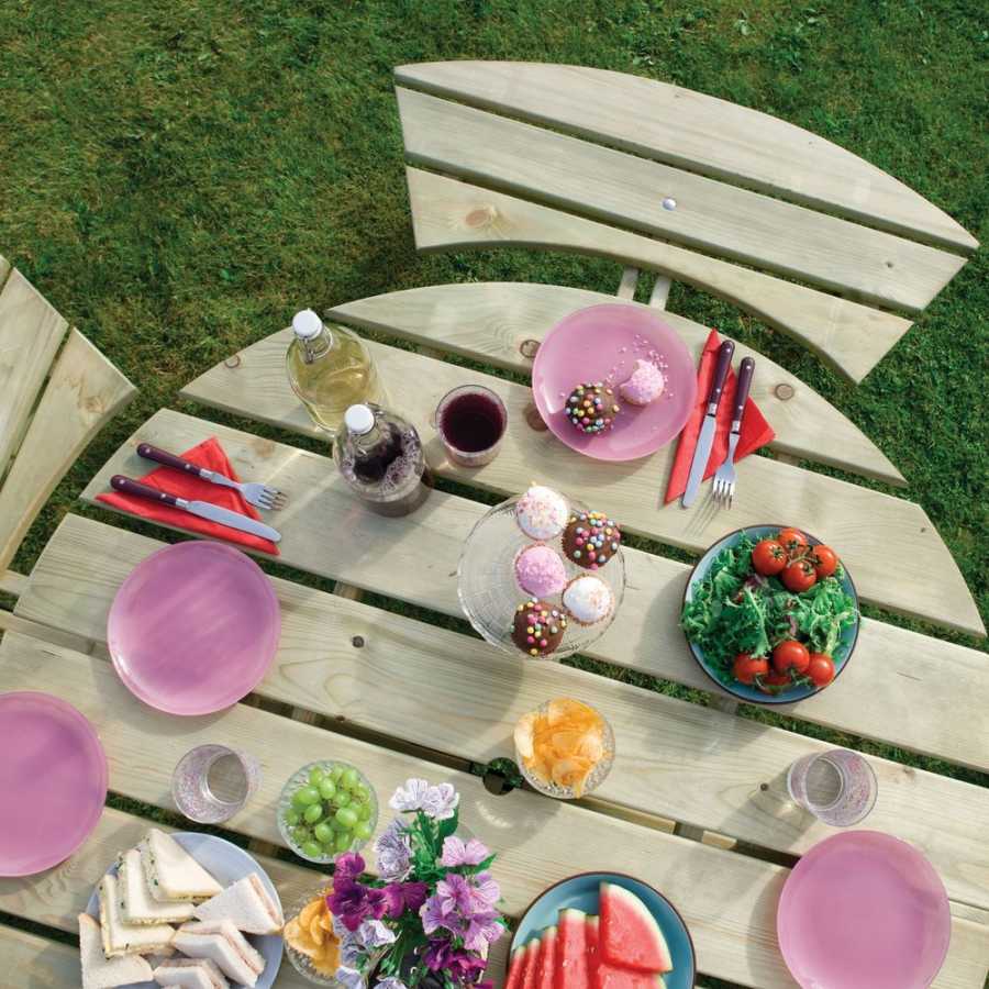 Rowlinson Round Outdoor Picnic Table