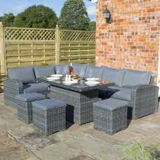 Rowlinson Thornbury Outdoor Corner Sofa Set - Grey