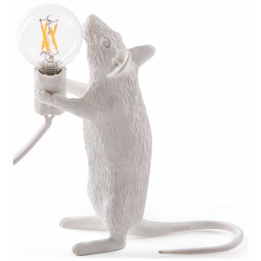 Seletti Mouse Standing Lamp - Step - White
