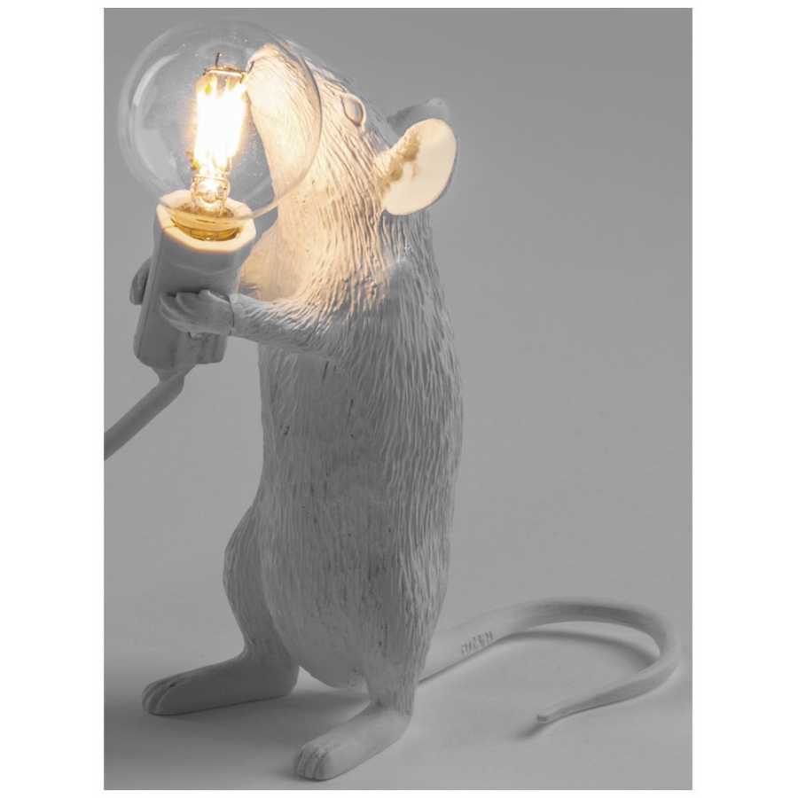 Seletti Mouse Standing Lamp - Step - White