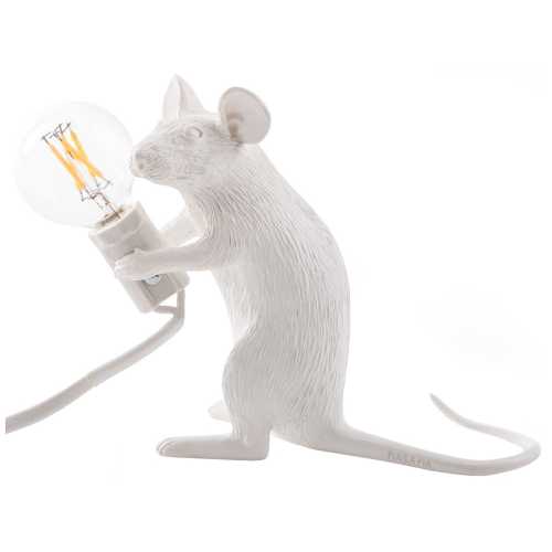 Seletti Mouse Sitting Lamp - White